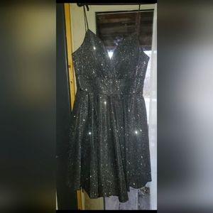 5D Young Silver Short Dress